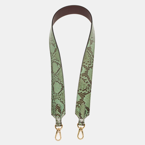 Green Python Bandoulière Shoulder Bag Strap
