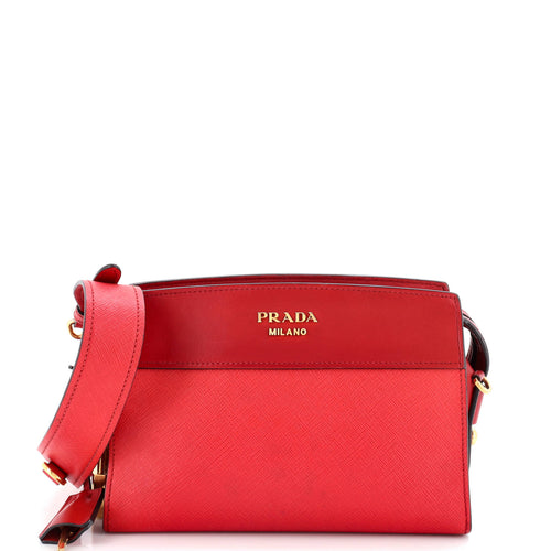 PRADA Esplanade Crossbody Bag Saffiano with City Calf Small
