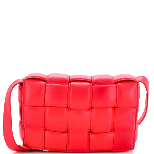 Cassette Crossbody Bag Padded Maxi Intrecciato Leather