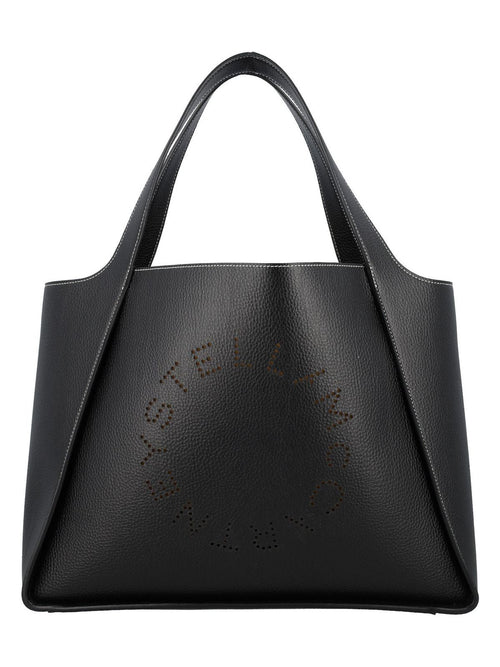 Women's Logo Grainy Alter Mat Tote Bag in Black | 24A502793WP0057 Color 1000
