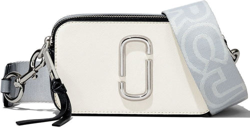 Women's The Snapshot Leather Camera Bag in White | 2S3HCR500H03 Color 164