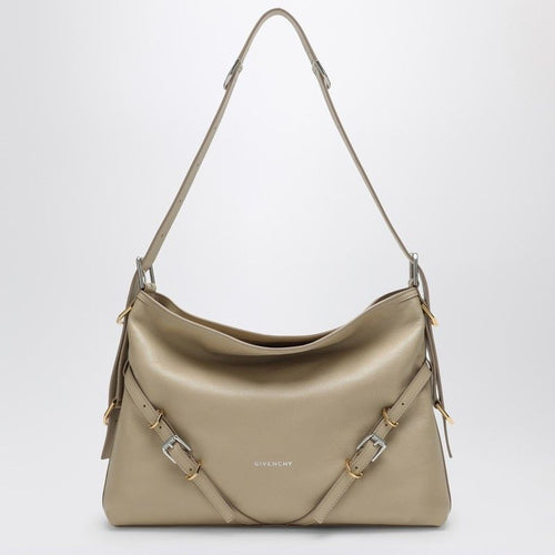 Women's Voyou Medium Leather Shoulder Bag in Beige | Size UNI | BB50SSB1Q7