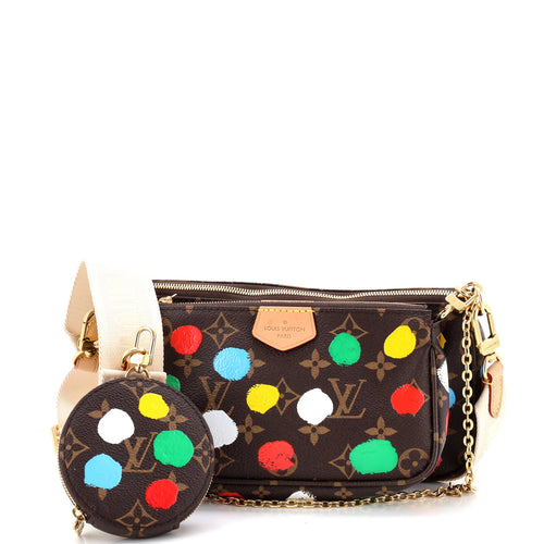 Multi Pochette Accessoires Yayoi Kusama Painted Dots Monogram Canvas