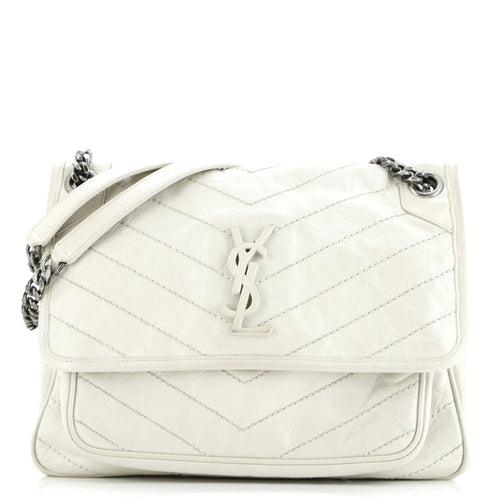 Niki Chain Flap Bag Matelasse Chevron Leather Medium