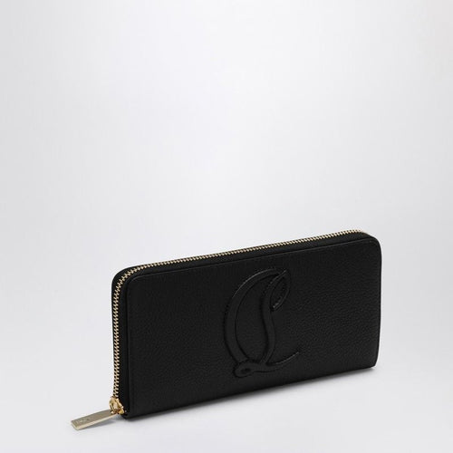 Women's Grained Calf Leather By My Side Wallet in Black | 3235083LE
