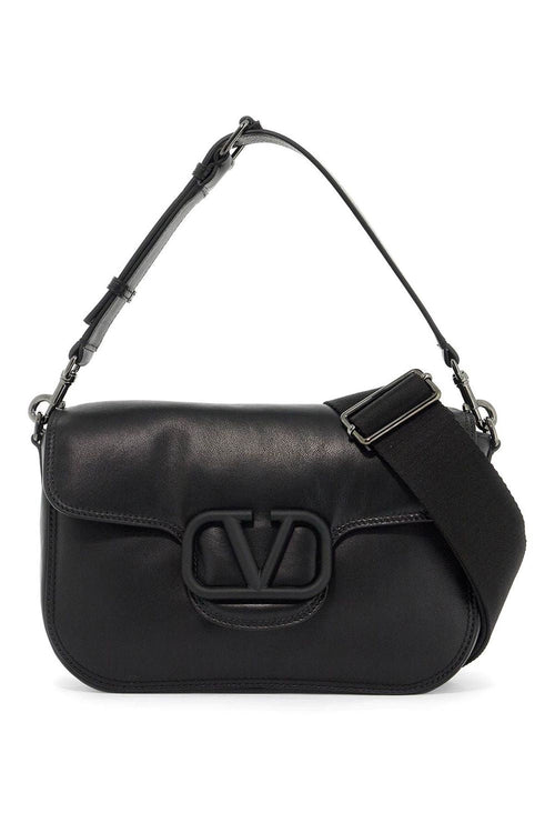 Men's Vlogo Signature Shoulder Bag In Nappa Leather in Nero | 5Y2B0C80ZIQ
