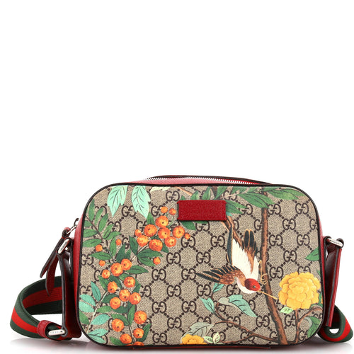 GUCCI Camera Shoulder Bag Tian Print GG Coated Canvas Medium