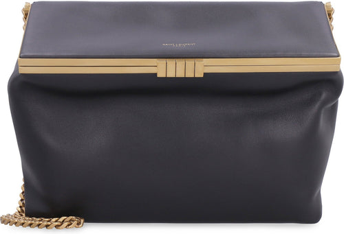 Women's Fanny Leather Shoulder Bag in Black | 698202AAAMD Color 1000