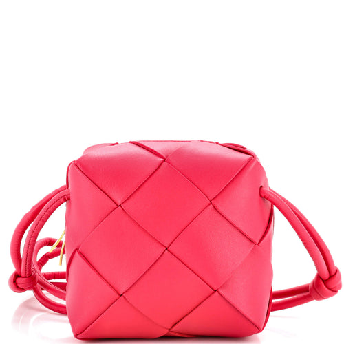 Cassette Camera Crossbody Bag Maxi Intrecciato Leather Mini