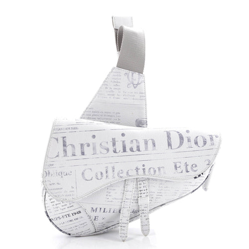 Daniel Arsham Saddle Crossbody Bag Printed Leather