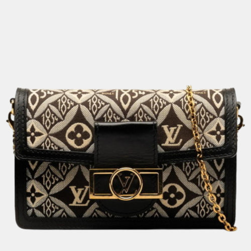 Black Monogram Canvas Mini Since 1854 Dauphine Shoulder Bag