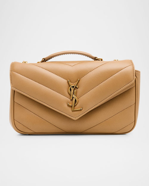 Loulou Small YSL Shoulder Bag in Quilted Leather