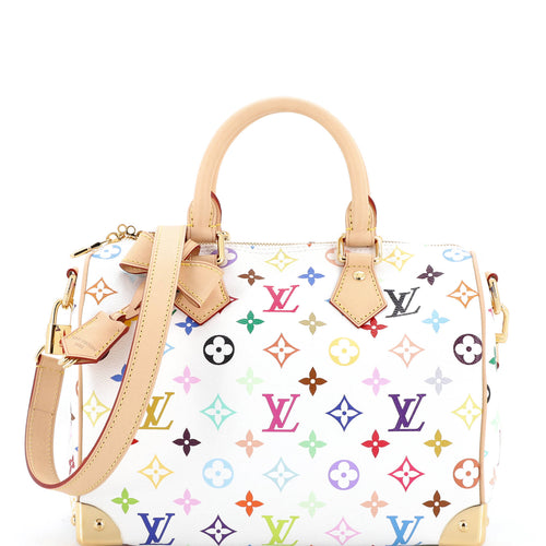 x Takashi Murakami Speedy Soft Bandouliere Bag Monogram Multicolor 25