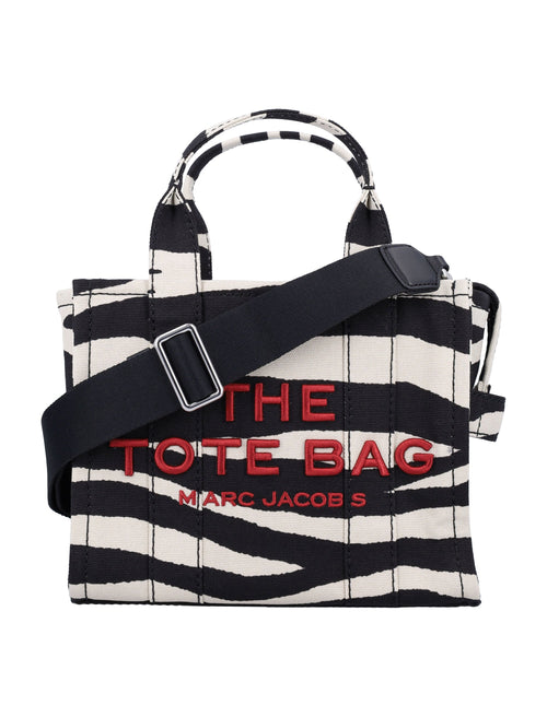 Women's The Canvas Small Tote Bag in Zebra | 24A2F4HTT022H05 Color 005