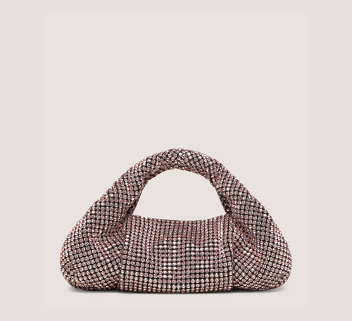 Moda Shine Mini Tote, Light Rose Crystal Mesh, Size: U No Dimension