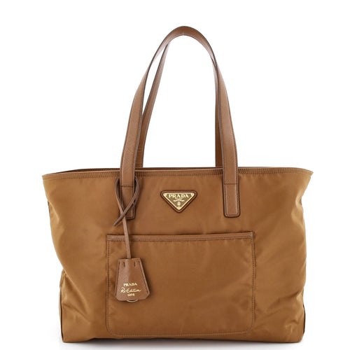 PRADA Re-Edition 1978 Pocket Tote Re-Nylon with Saffiano Leather Medium