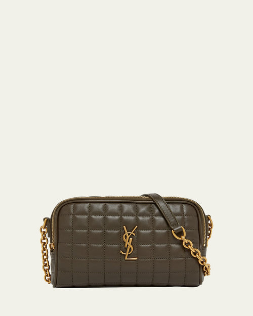 Cassandre Mini YSL Camera Bag in Quilted Smooth Leather