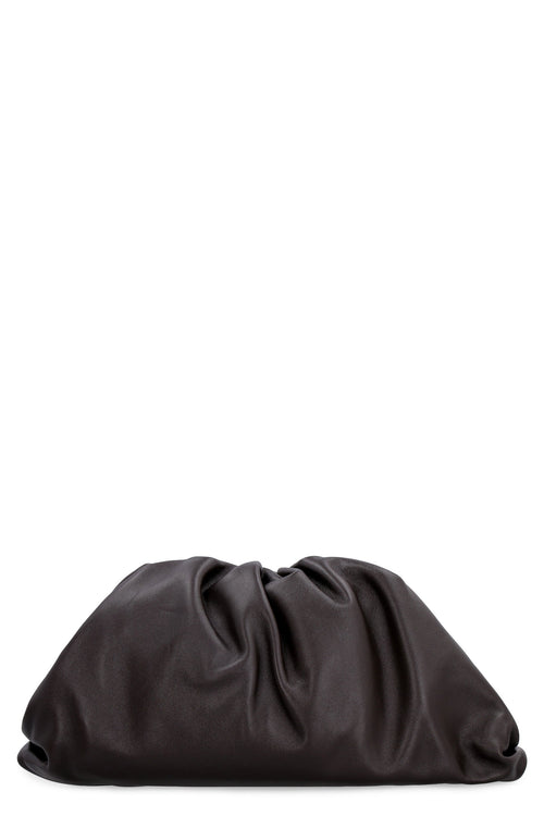 Women's The Pouch Leather Clutch in Brown | 576227VCP40 Color 2132