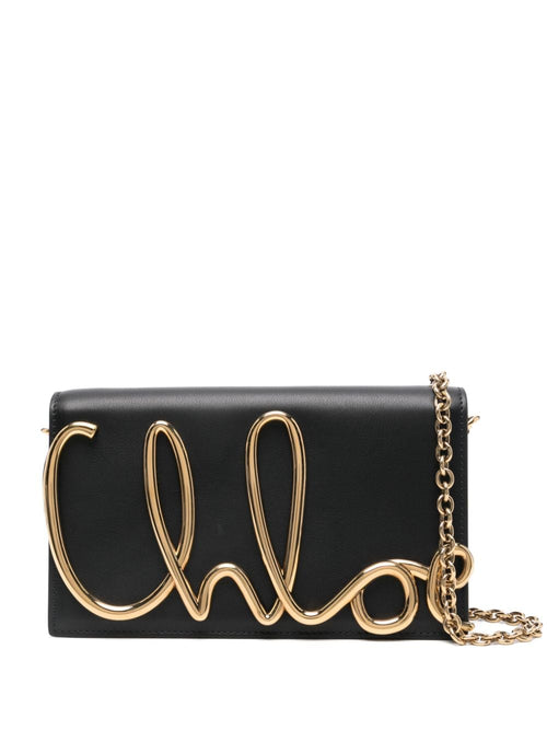 Women's Chloè Iconic Leather Crossbody Bag in Black | Size UNI | CHC24WS514O32