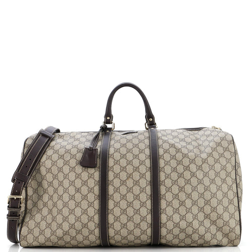 GUCCI Carry On Convertible Duffle Bag GG Coated Canvas Medium