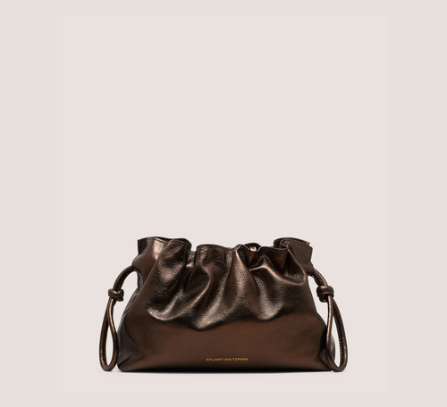 Mia Mini Bag Handbags, Mocha Metallic Leather, Size: U No Dimension