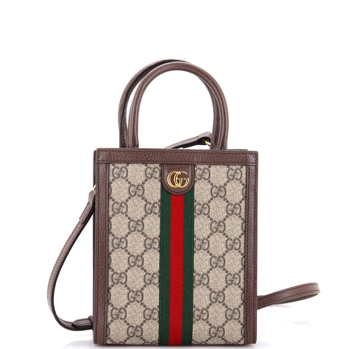 GUCCI Ophidia Convertible Tote GG Coated Canvas Super Mini