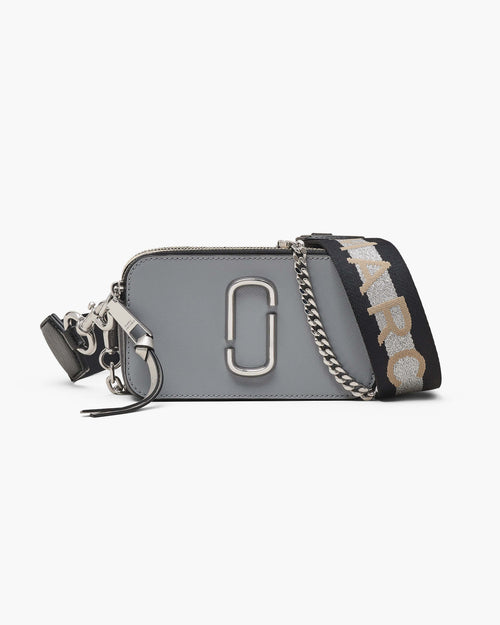 Marc Jacobs The Colorblock Chain Snapshot Bag in Wolf Grey Multi Stripe