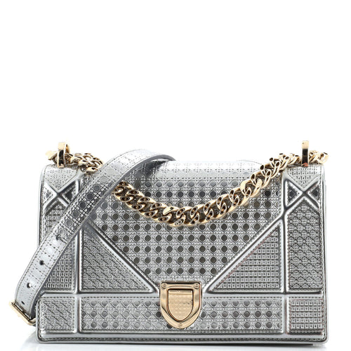 Diorama Croisiere Chain Wallet Cannage Embossed Calfskin