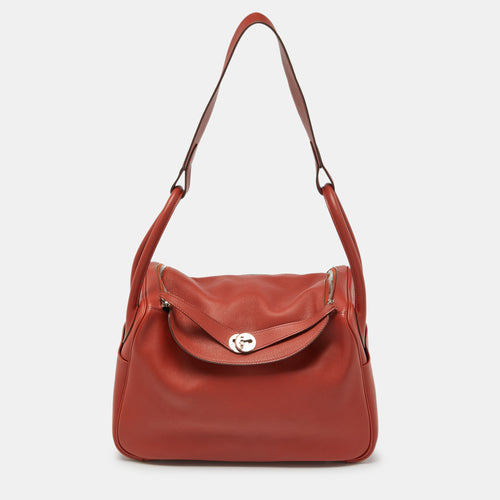 Cuivre Evercolor Leather Palladium Finish Lindy 34 Bag