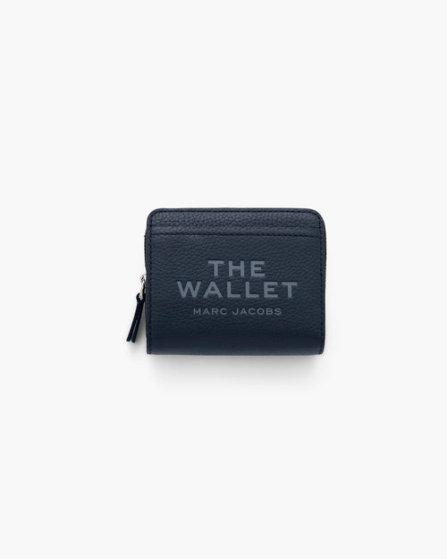 Marc Jacobs The Leather Mini Compact Wallet in Blue Sea