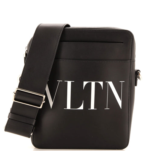 VALENTINO GARAVANI VLTN Zip Messenger Bag Leather Small