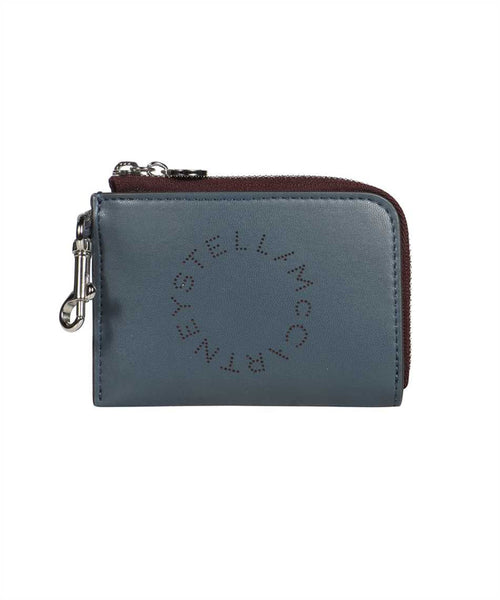 Women's Stella Logo Alter-Nappa Card Holder in Blue | 7P0007W8856 Color 1461