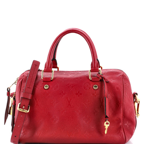 Speedy Bandouliere Bag Monogram Empreinte Leather 25