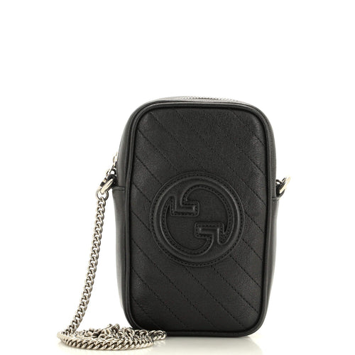 GUCCI Blondie NM Crossbody Bag Diagonal Quilted Leather Mini