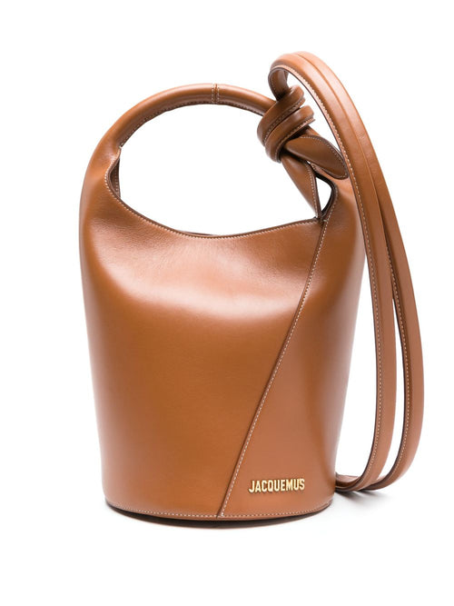Women's Le Petit Tourni Leather Bucket Bag in Leather Brown | Size UNI | 245BA366