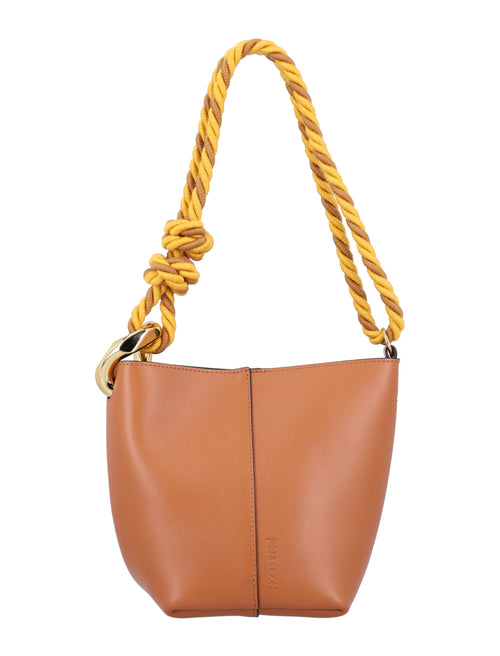 Women's The Jwa Corner Bucket Bag in Pecan | 24AHB0682LA0232 Color 623