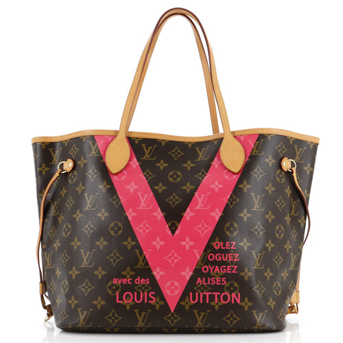 Neverfull NM Tote Limited Edition Cities V Monogram Canvas MM