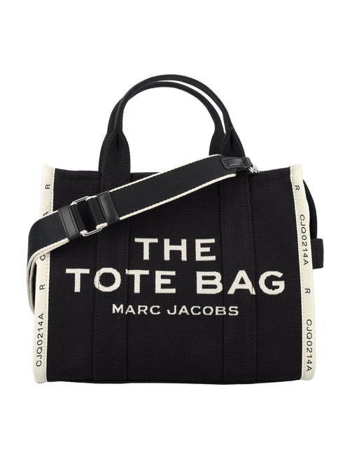 Women's The Jacquard Medium Tote Bag in Black | 24AM0017027 Color 001