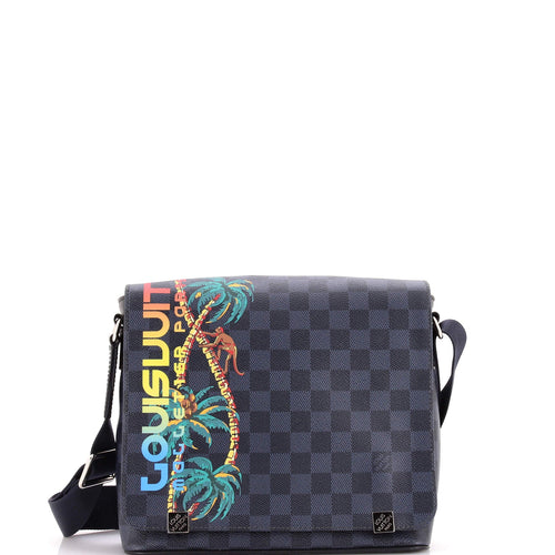 District NM Messenger Bag Limited Edition Damier Cobalt Jungle PM
