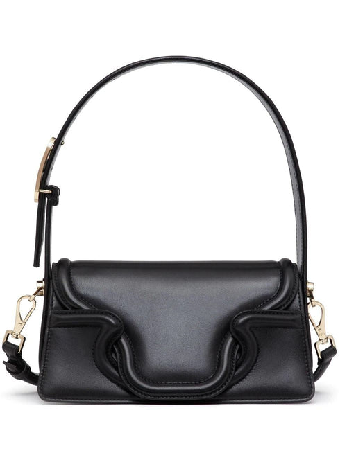 Women's Le Petit Deuxième Leather Shoulder Bag in Black | 2W2B0L26AVP Color 0NO