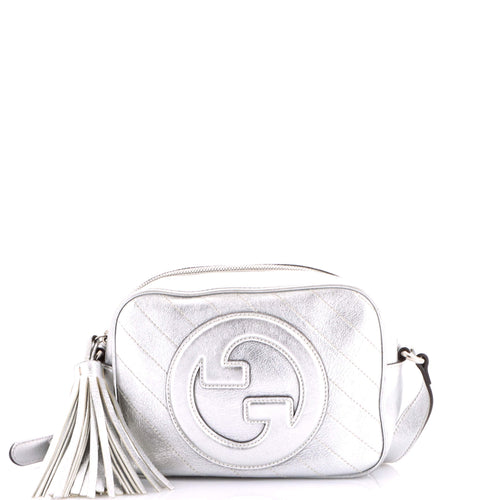 GUCCI Blondie NM Camera Shoulder Bag Diagonal Quilted Leather Small