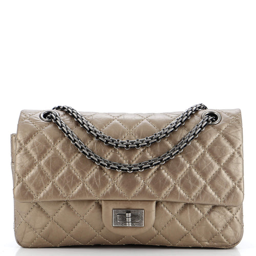 CHANEL Reissue 2.55 Flap Bag Quilted Aged Calfskin 225