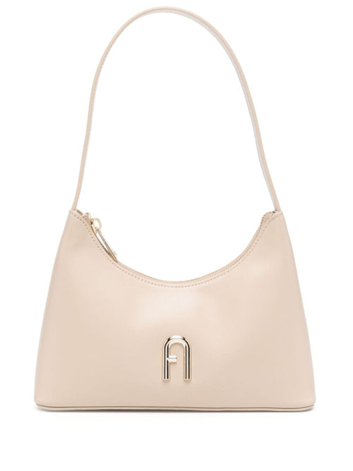 Women's Beige Leather Shoulder Bag in Grano | Size UNI | WB00863 Color AX07330378S