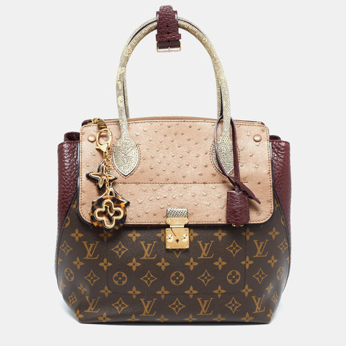 Exotique Monogram Lizard,Ostrich and Leather Limited Edition Majestueux MM Bag