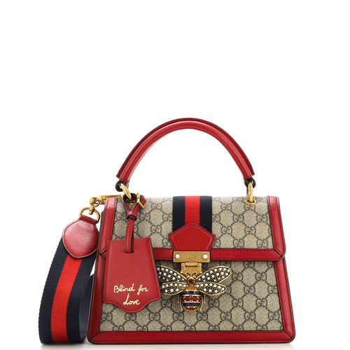 GUCCI Queen Margaret Top Handle Bag GG Coated Canvas Small