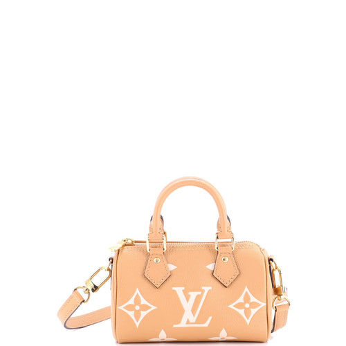 Speedy Bandouliere NM Bag Bicolor Monogram Empreinte Giant Nano