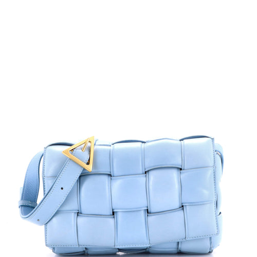Cassette Crossbody Bag Padded Maxi Intrecciato Leather