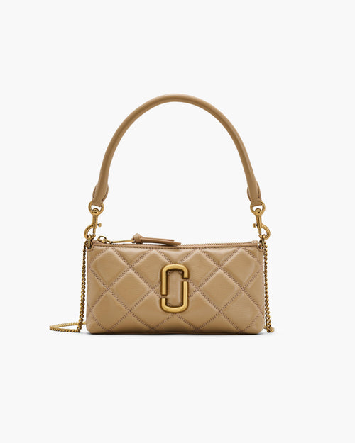 Marc Jacobs The Quilted Snapshot Convertible Shoulder Bag in Camel