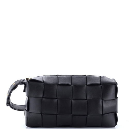 Brick Cassette Shoulder Bag Maxi Intrecciato Leather