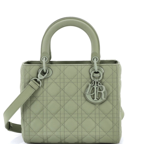 Ultra Matte Lady Dior Bag Cannage Quilt Calfskin Medium